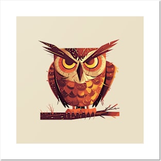 Angry Owl Posters and Art